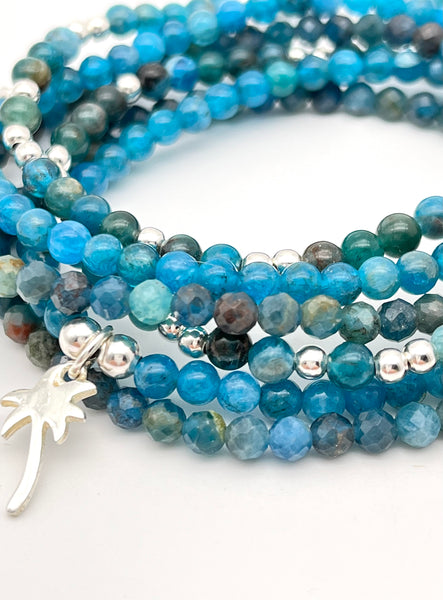 Apatit Armband mit 925 Silber