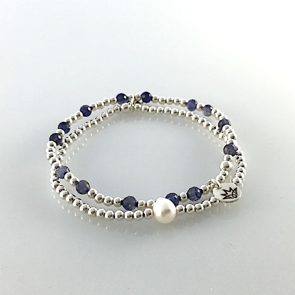 Kugelarmband aus 925 Silber mit SWZ-Perle