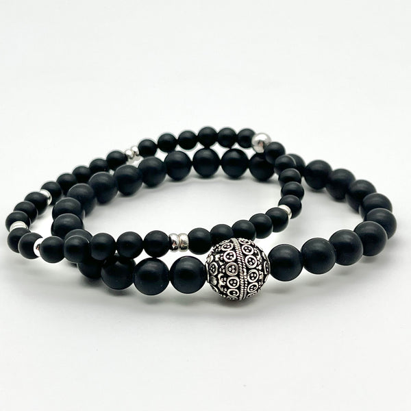Herrenarmband aus Onyx