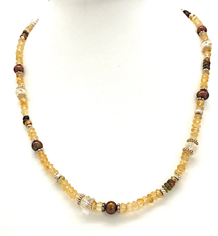 Edelstein Halskette aus Citrin