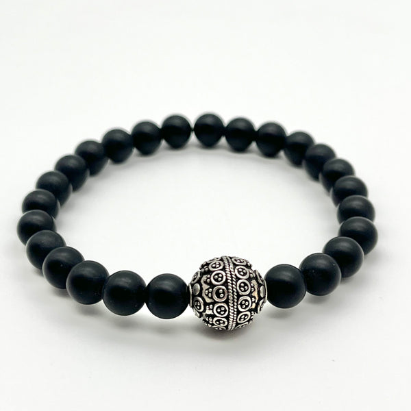 Herrenarmband aus Onyx