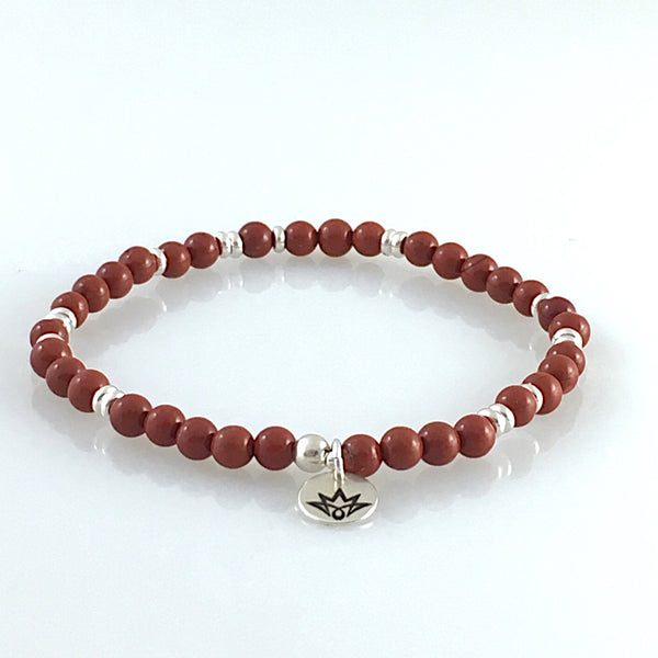 Jaspis Armband - rot