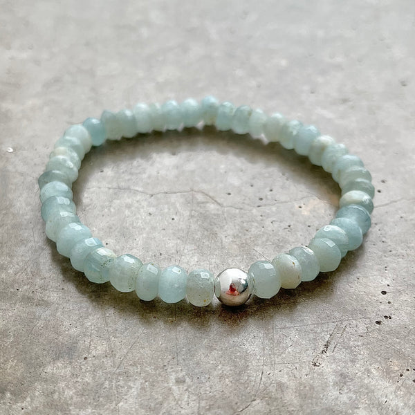 Aquamarin Armband