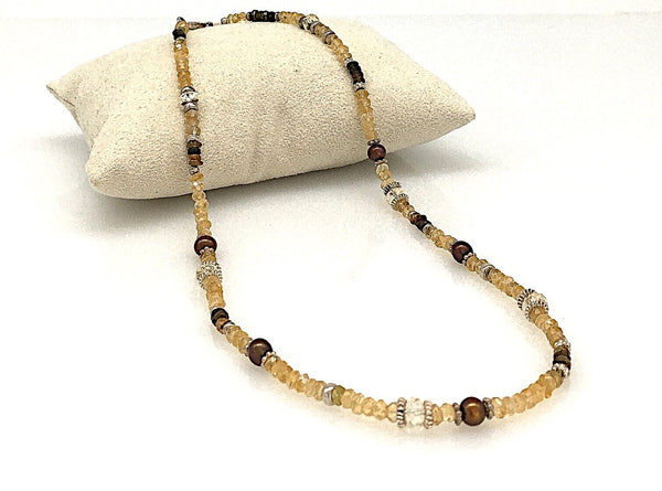 Edelstein Halskette aus Citrin