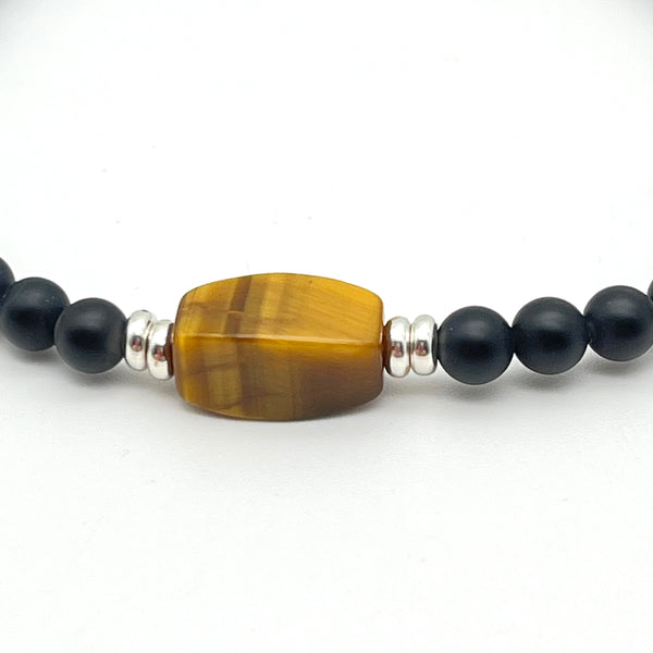 Onyx Armband mit Tigerauge