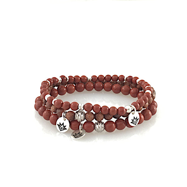 Jaspis Armband - rot