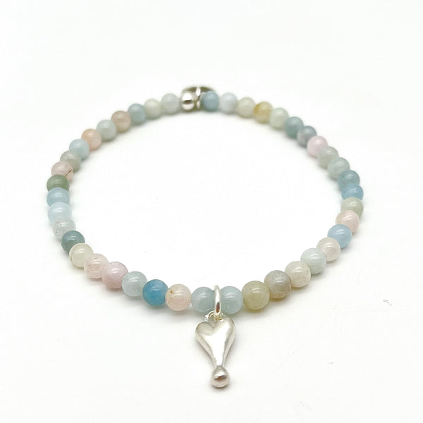 Beryll Armband mit Herz