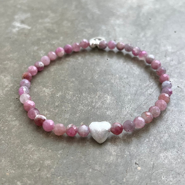 Turmalin Armband mit Herz