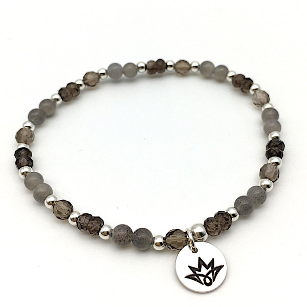 Armband-Set Braun/Grau