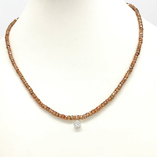 Collier Kette aus Zirkon