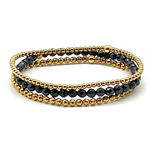 Armband-Set Black & Gold