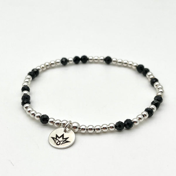 Edelsteinarmband aus Spinell und 925 Sterling Silber