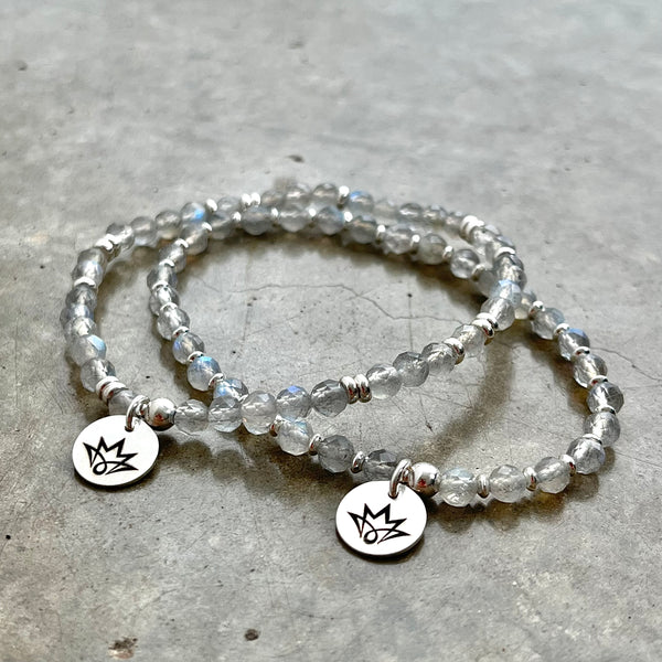 Edelsteinarmband aus Labradorith