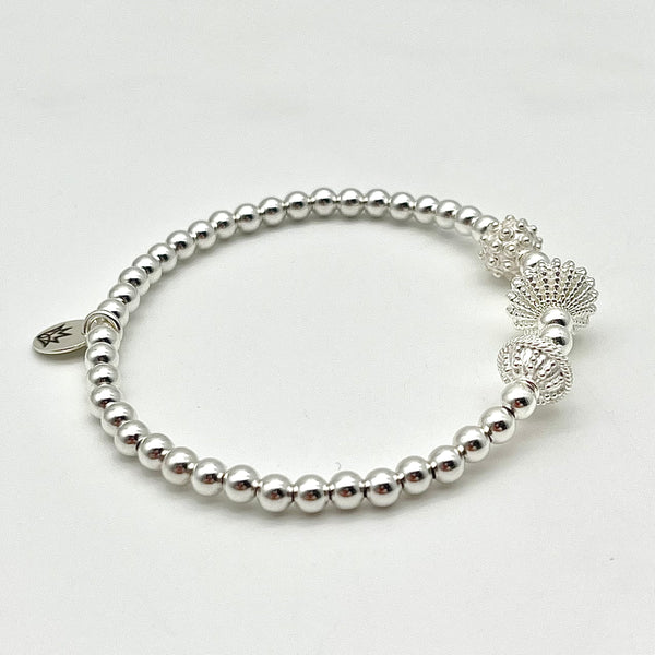Kugelarmband aus 925 Silber im BOHO-Style