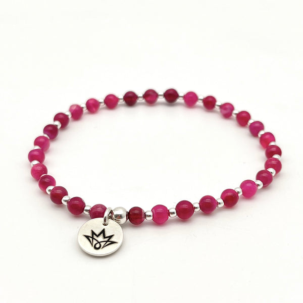 Achat-Armband „Pink“
