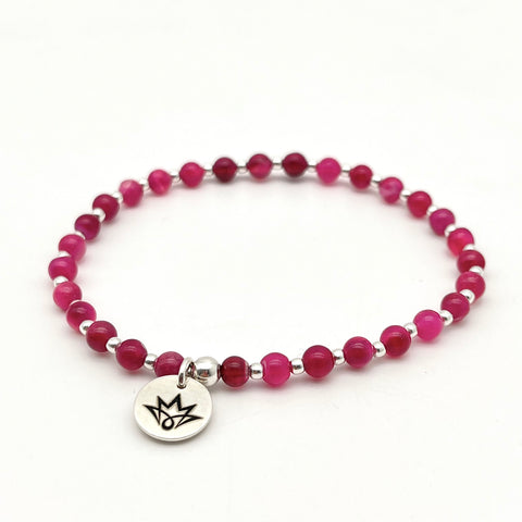 Achat-Armband „Pink“