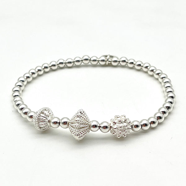 Kugelarmband aus 925 Sterling Silber