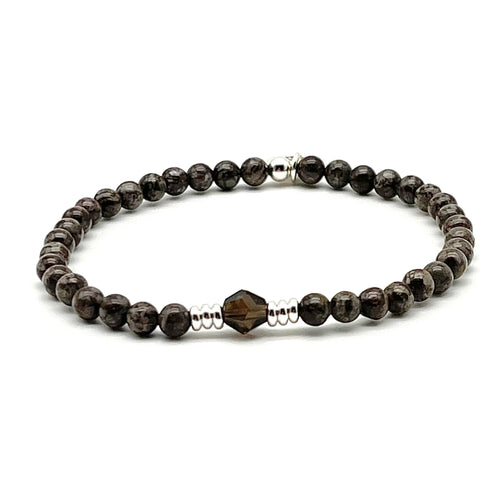 Achatarmband mit Rauchquarz