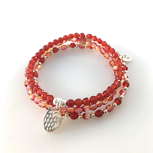 UNIKAT Armband-Set Karneol