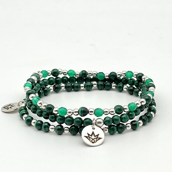 Armband-Set aus Malachit