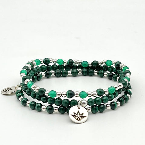 Armband-Set aus Malachit