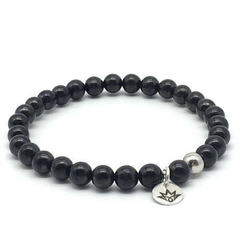 Edelsteinarmband aus Schungit