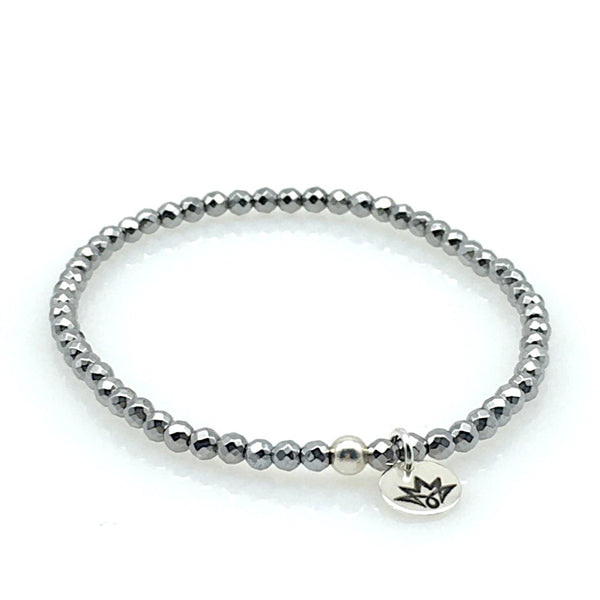 Armband-Set Grau/Gelb