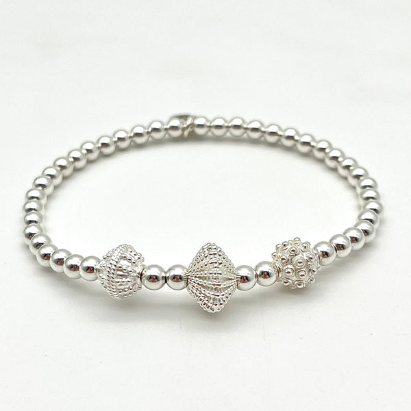 Kugelarmband aus 925 Silber im BOHO-Style