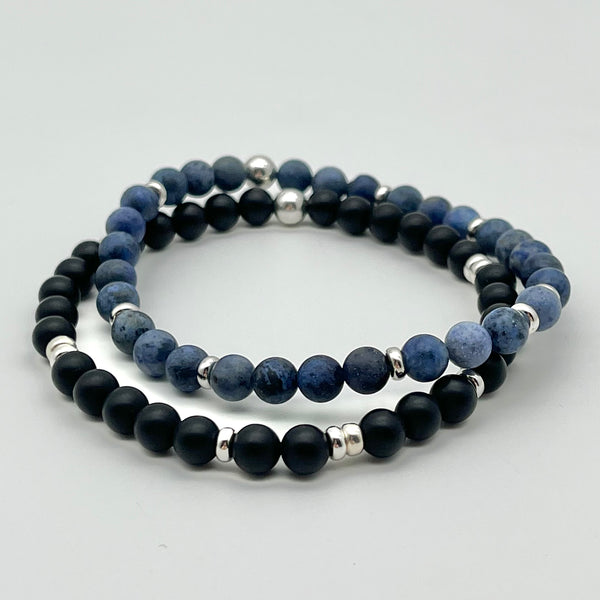 Herrenarmband aus Onyx