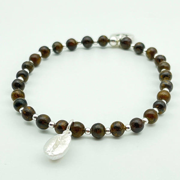 Armband-Set mit Kaffeebohne