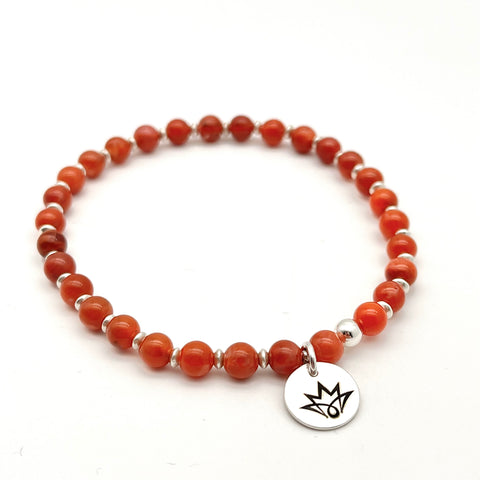 Calzedon Armband in orange mit Details aus 925 Silber