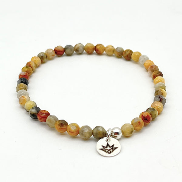 Armband-Set aus Achat und Bronzit