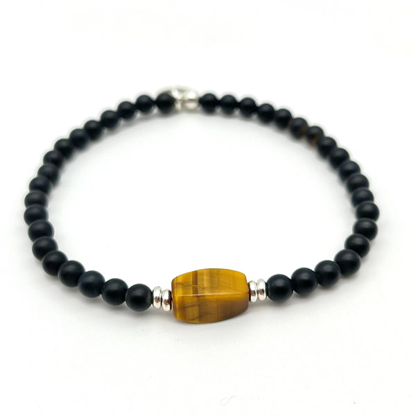 Onyx Armband mit Tigerauge
