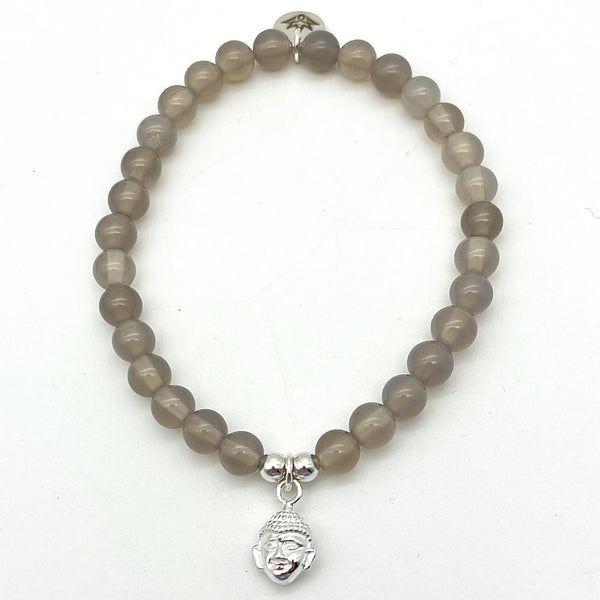 Achat Armband mit Buddha