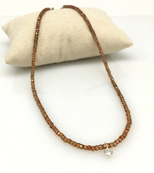 Collier Kette aus Zirkon