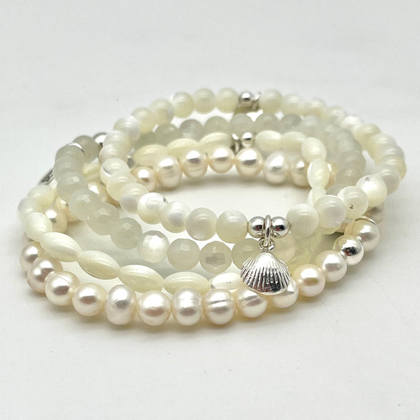 Perlmutt Armband mit Muschel