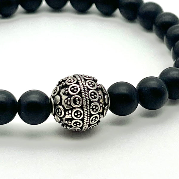 Herrenarmband aus Onyx