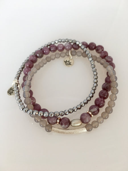 Hämatit Armband silber